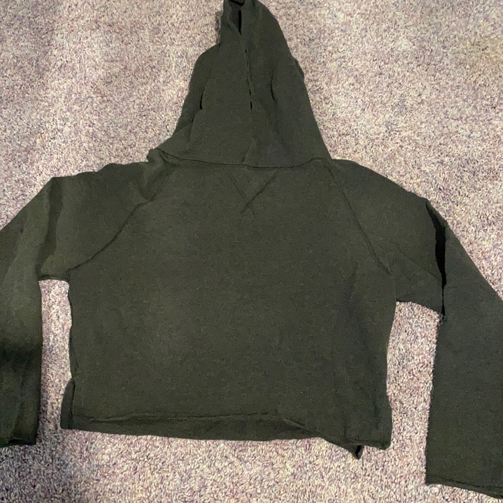 Dark grey lululemon cropped sweatshirt